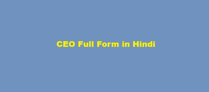 ceo full form in hindi