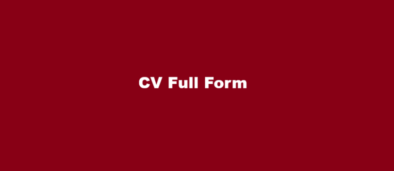 cv full form hindi